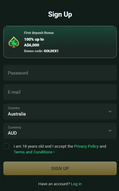Goldex Casino from mobile